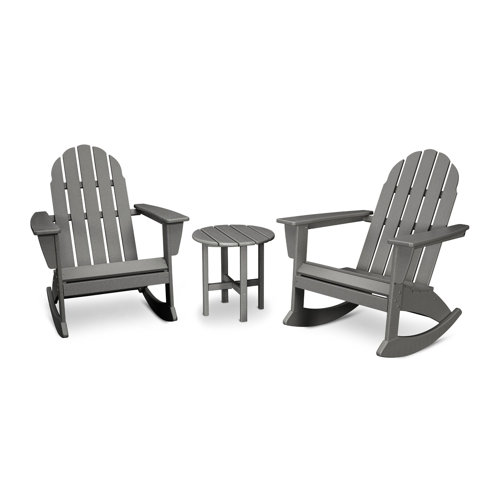 POLYWOOD® Vineyard Plastic/Resin Rocking Adirondack Chair & Reviews